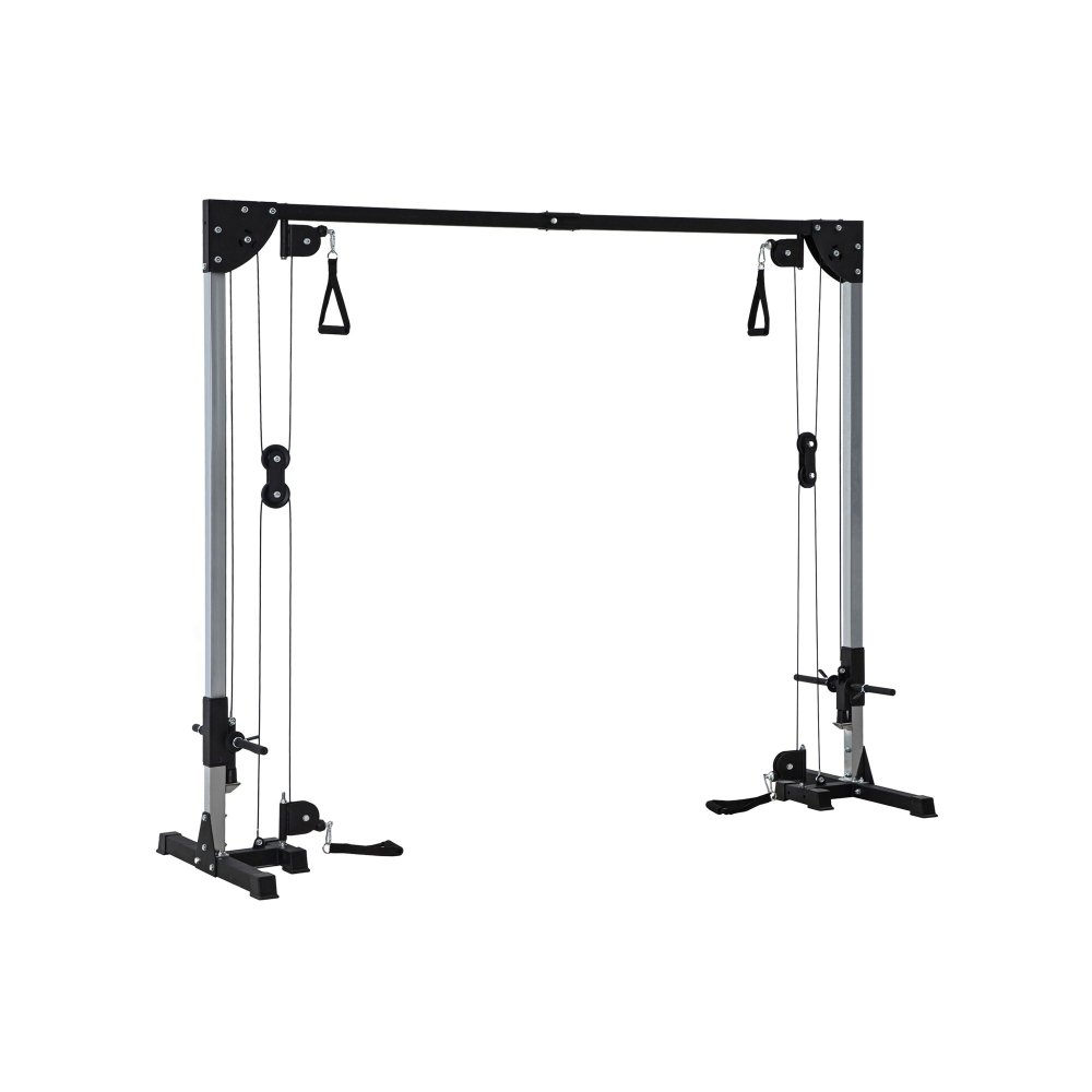 Cable Crossover Machine – Dual Pulley Strength Trainer with Pull - Up Bar