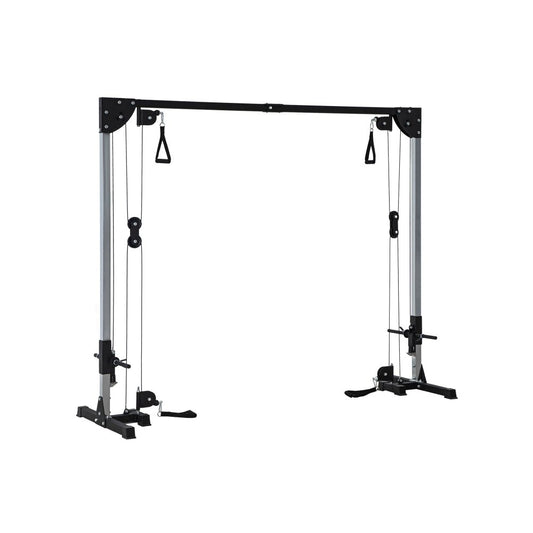 Cable Crossover Machine – Dual Pulley Strength Trainer with Pull - Up Bar