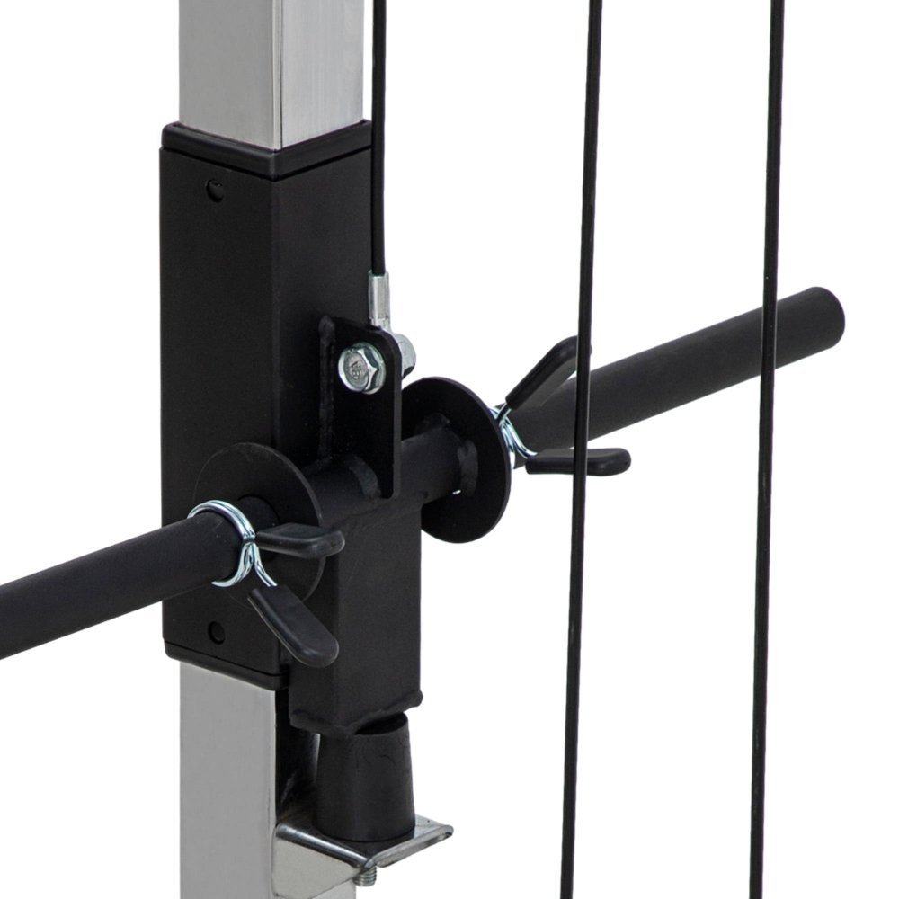 Cable Crossover Machine – Dual Pulley Strength Trainer with Pull - Up Bar