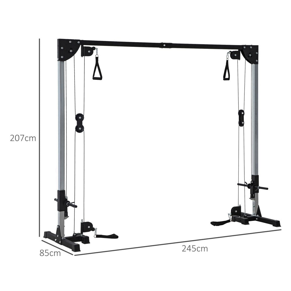 Cable Crossover Machine – Dual Pulley Strength Trainer with Pull - Up Bar