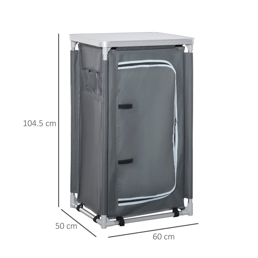 Camping Kitchen Table with Storage