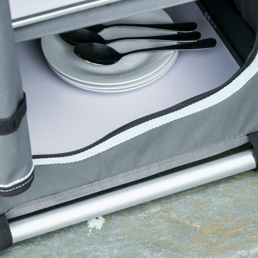 Camping Kitchen Table with Storage