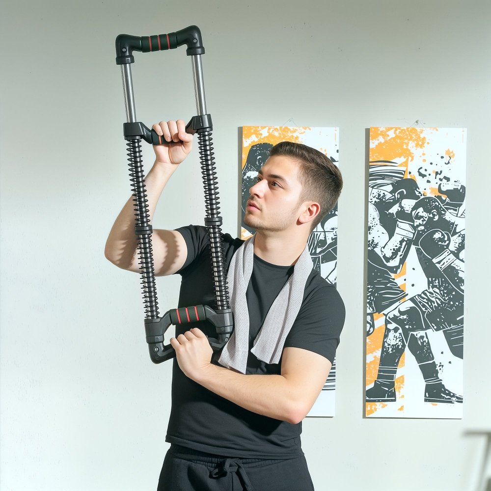 Chest Expander – Adjustable Spring Exercise Equipment (10–50kg)