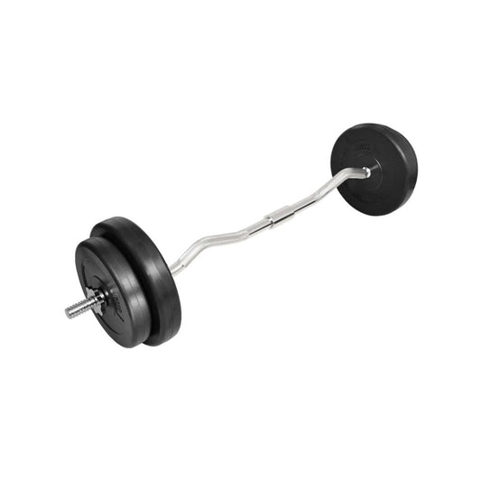 Curl Bar with Weights (Total 30kg)