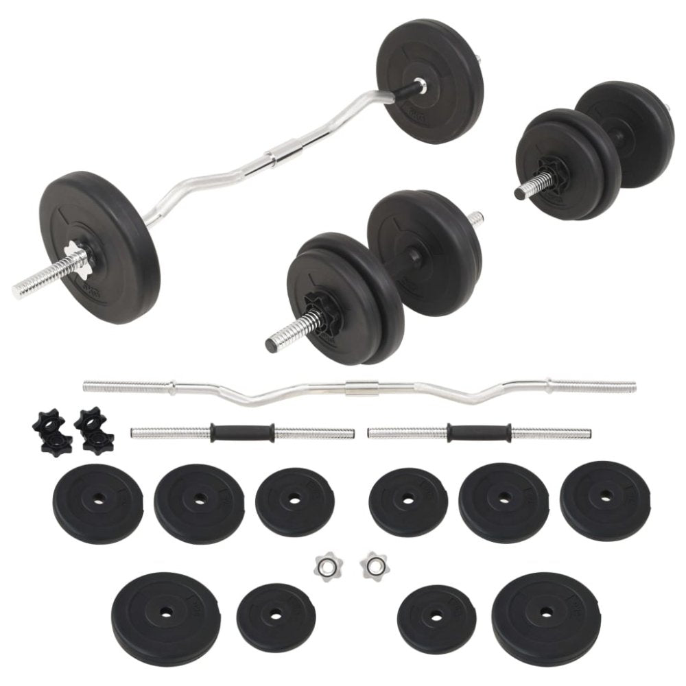 Curl Barbell and Dumbbell Set (Total 30kg)