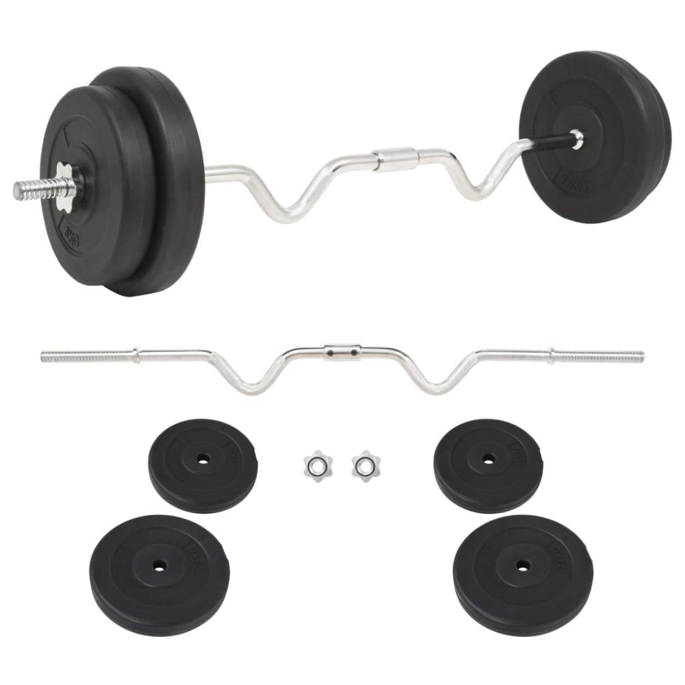 Curl Barbell with Plates 30kg
