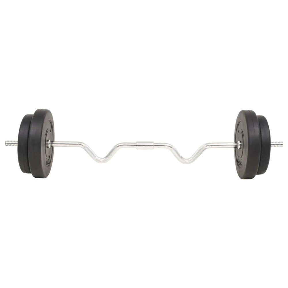 Curl Barbell with Plates 30kg
