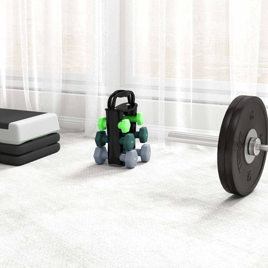 Dumbbell Weight Set with Rack & Kettlebell Conversion – 6 Pairs