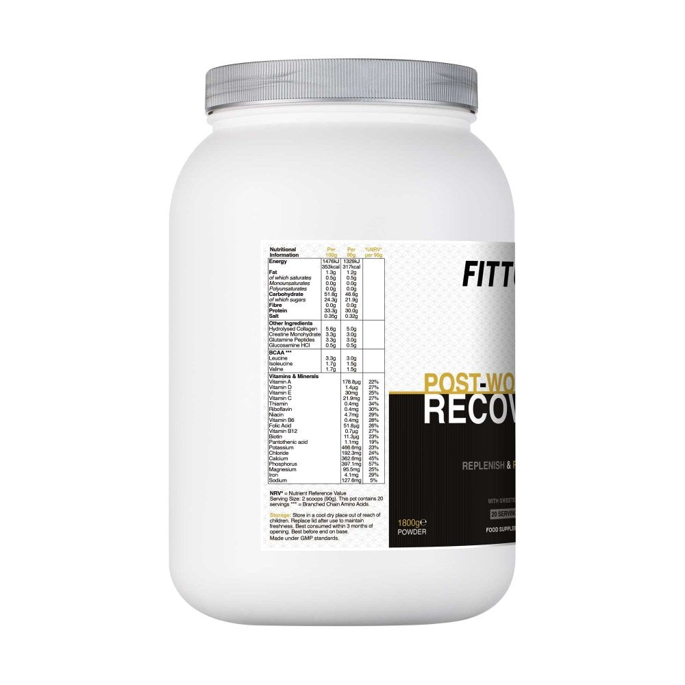 Fittux Post - Workout Recovery - Chocolate 1.8kg