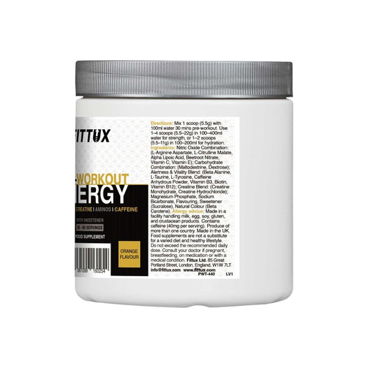 Fittux Pre - Workout Energy – Orange 440g