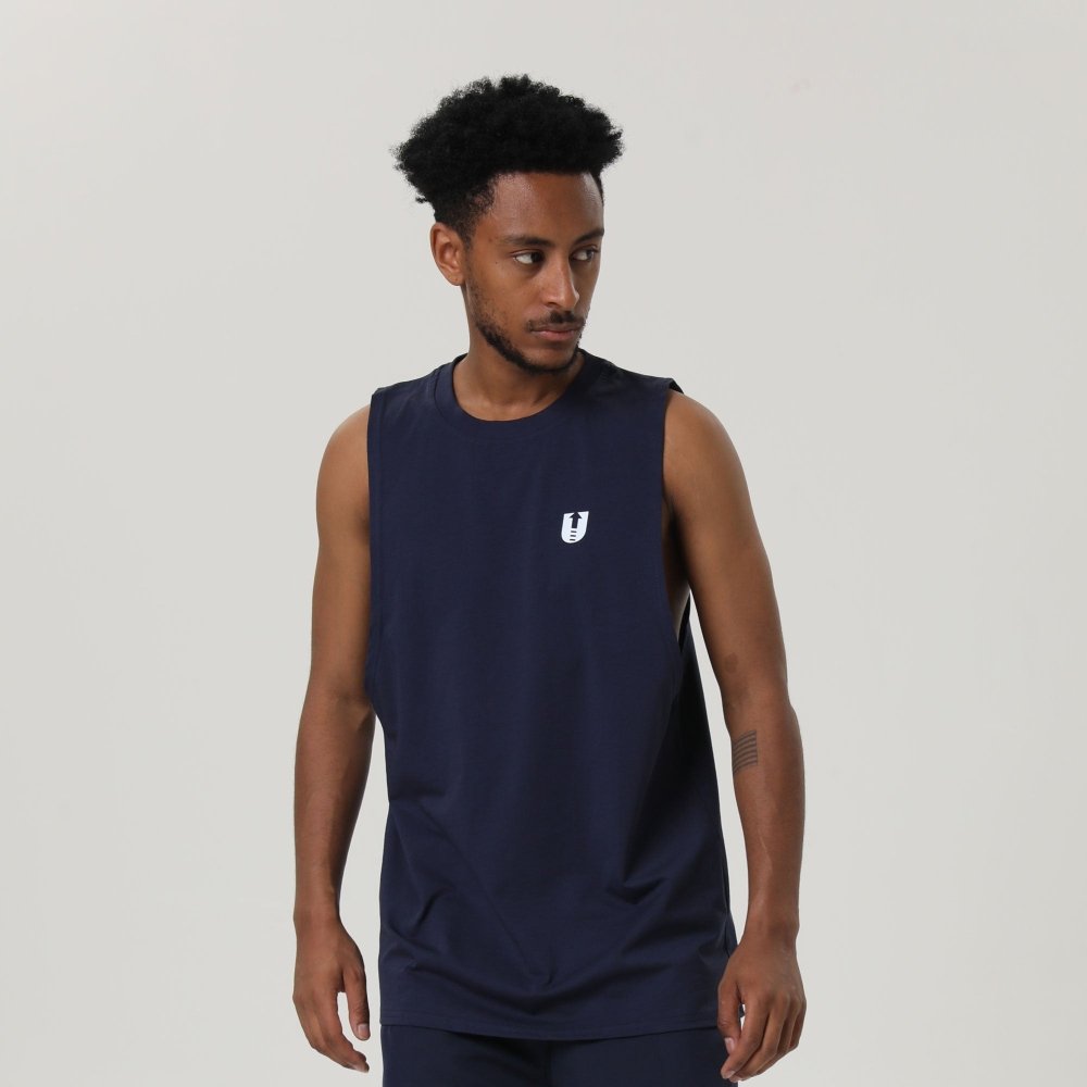 Fittux Training Vest – Black & Blue