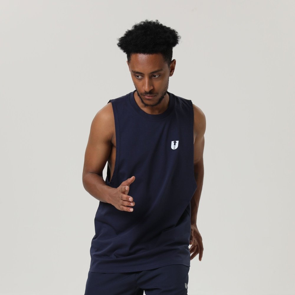 Fittux Training Vest – Black & Blue