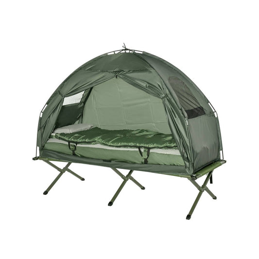 Foldable Camping Tent with Bed – All - in - One Set