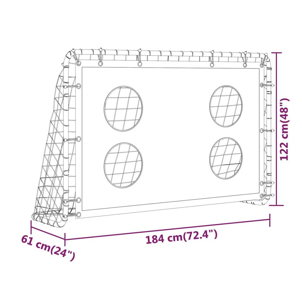 Foldable Football Goal with Target Wall
