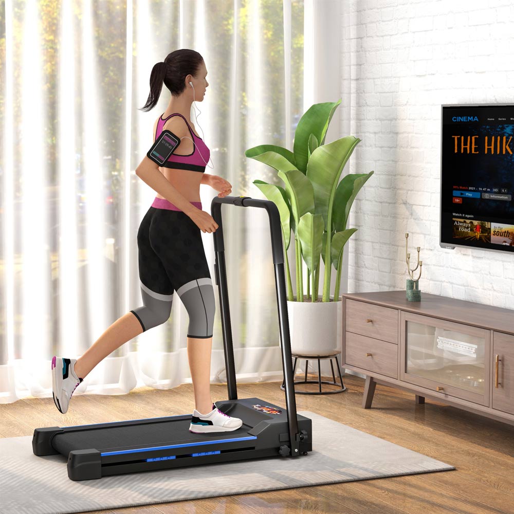 Foldable Walking Treadmill with Remote & LCD Display