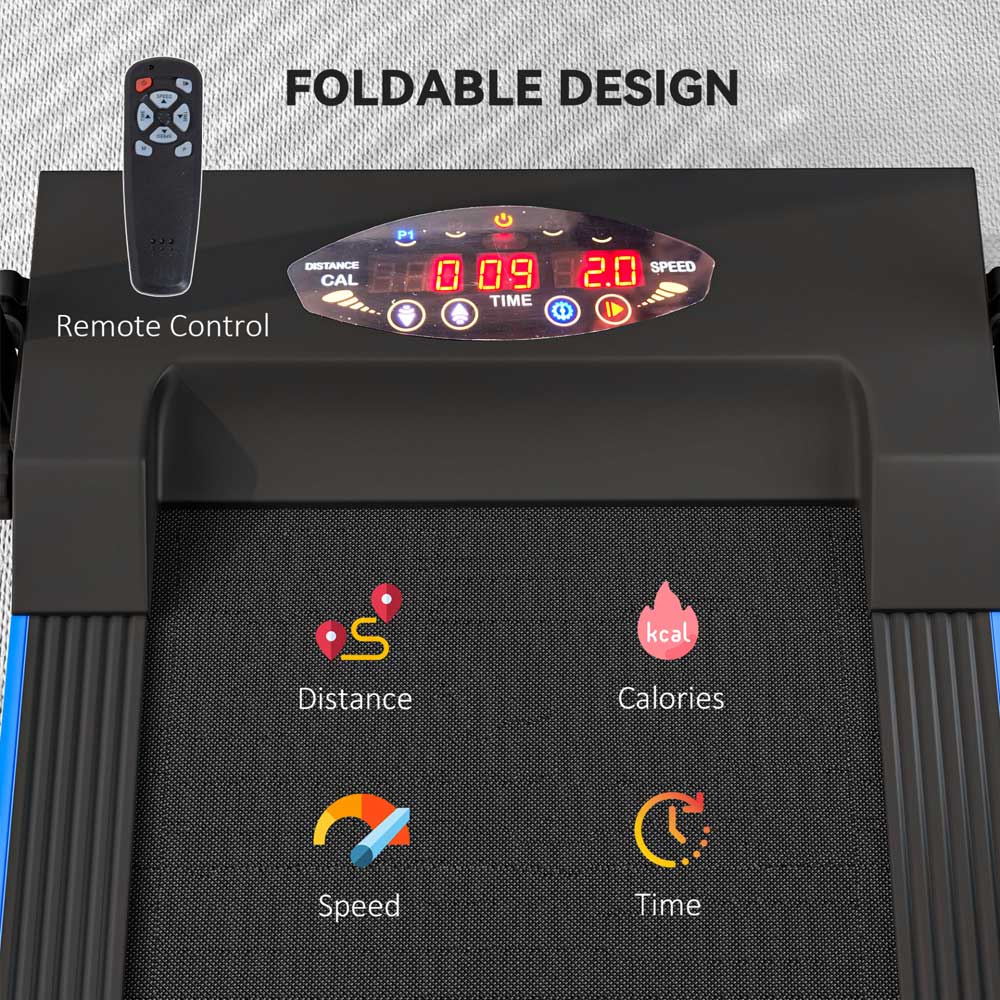 Foldable Walking Treadmill with Remote & LCD Display