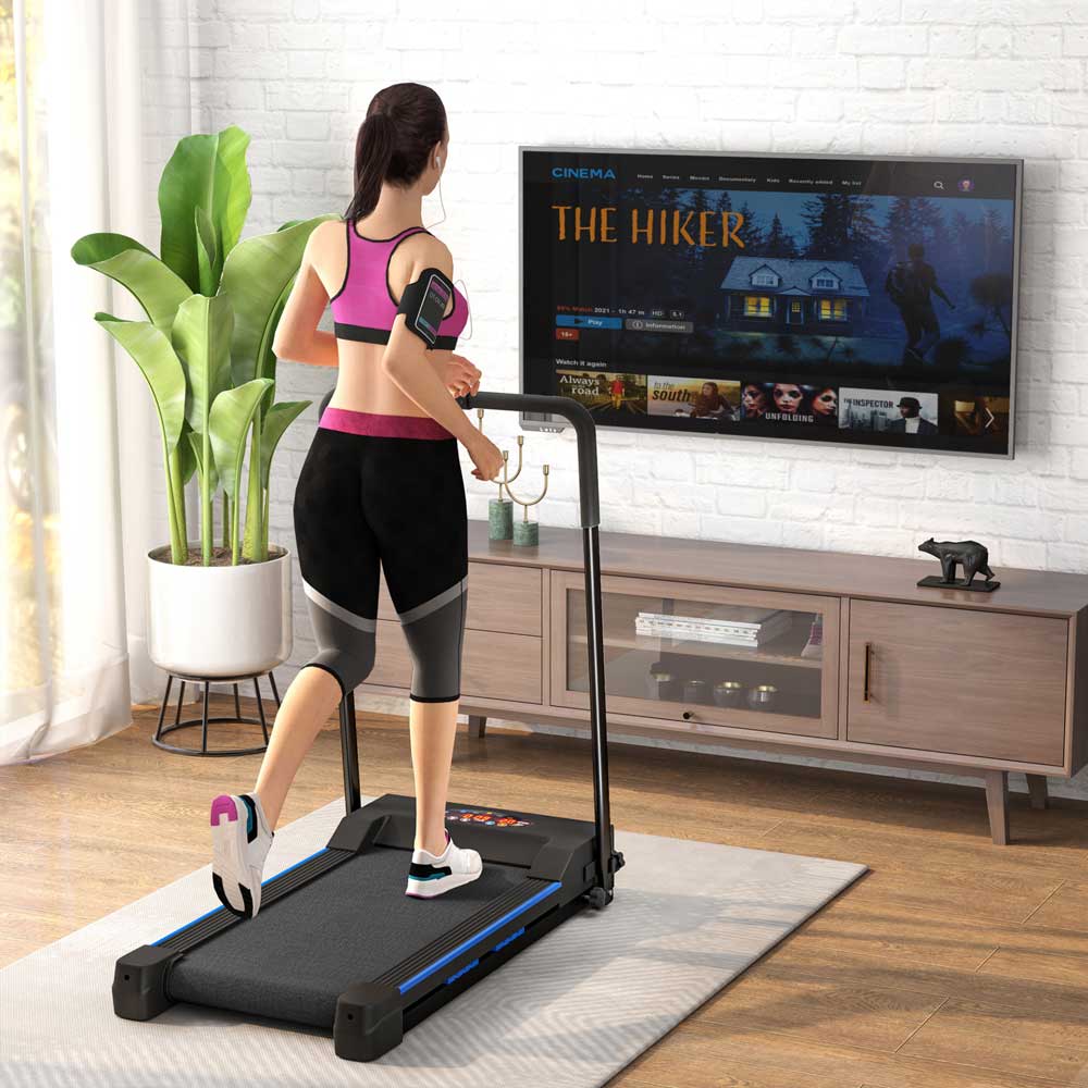 Foldable Walking Treadmill with Remote & LCD Display