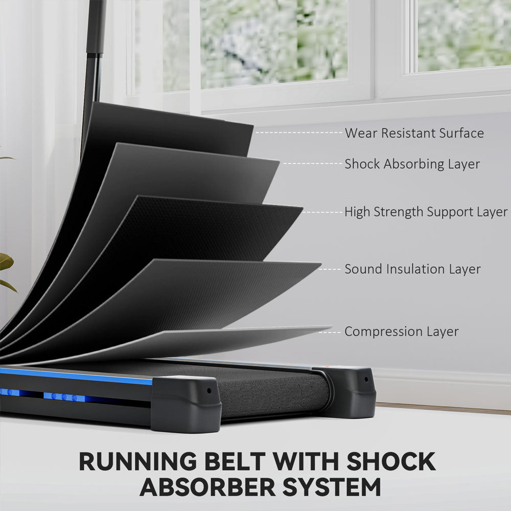 Foldable Walking Treadmill with Remote & LCD Display