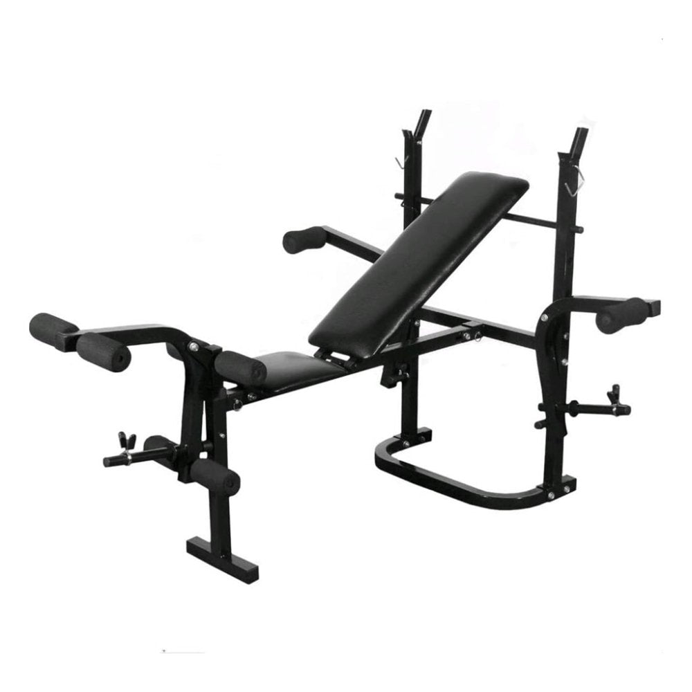 Foldable Weight Bench & Dumbbell, Barbell Set
