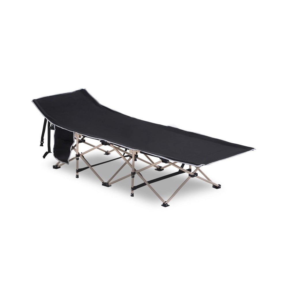 Folding Camping Bed - Black / Blue / Green / Grey