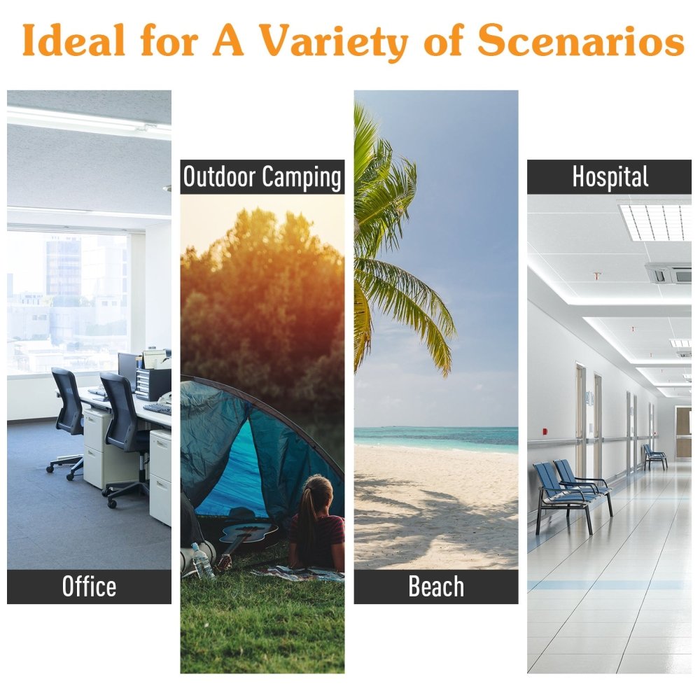 Folding Camping Bed - Black / Blue / Green / Grey