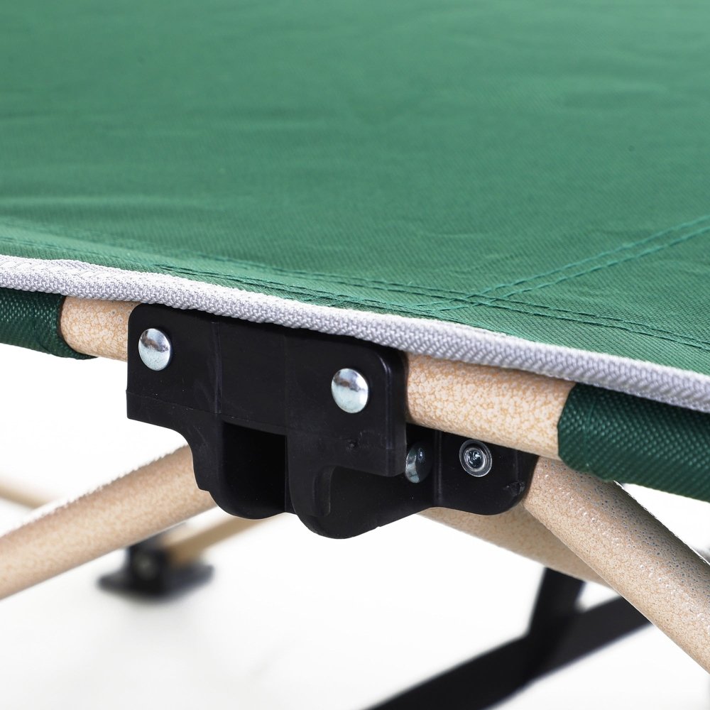 Folding Camping Bed - Black / Blue / Green / Grey