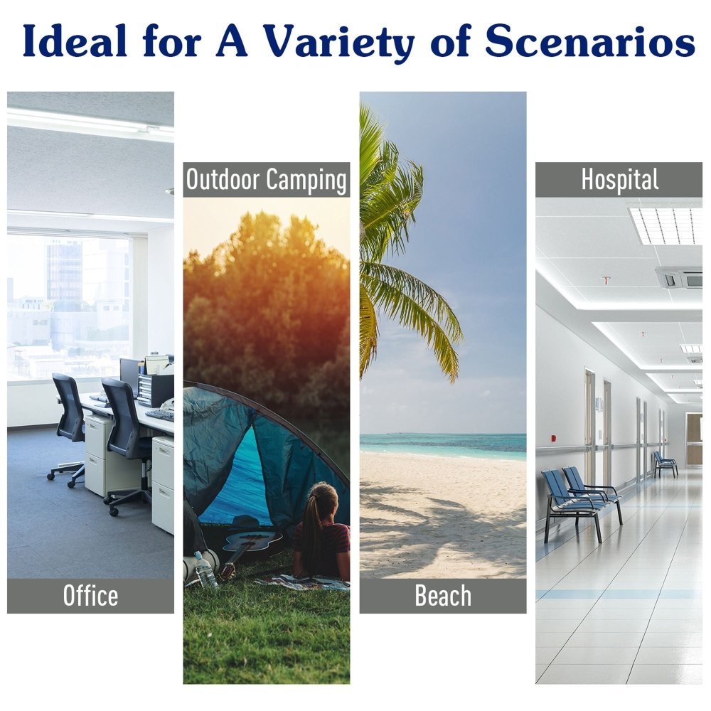 Folding Camping Bed - Black / Blue / Green / Grey