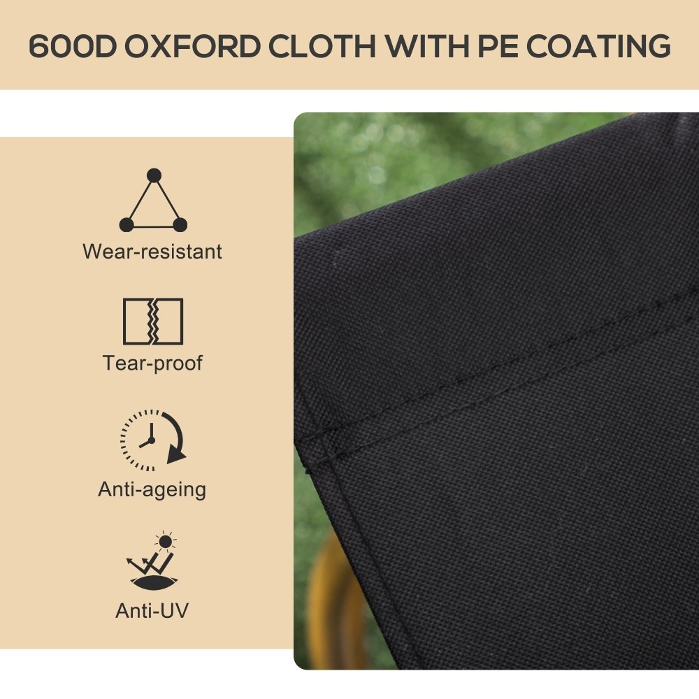 Folding Camping Chair - Black