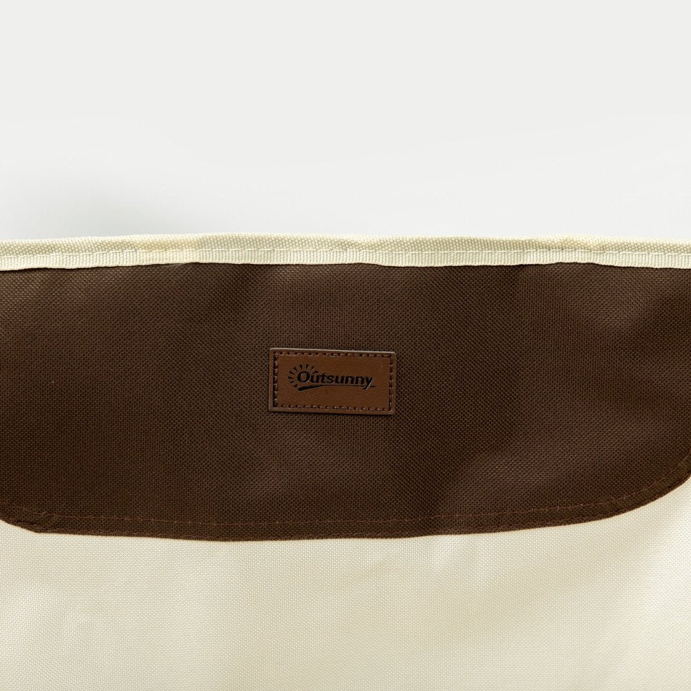 Folding Camping Chair - Black / White