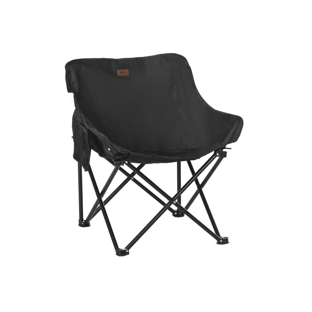 Folding Camping Chair - Black / White