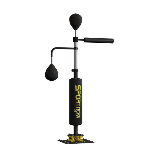 Freestanding Reflex Boxing Trainer with Rotating Bar & Adjustable Height
