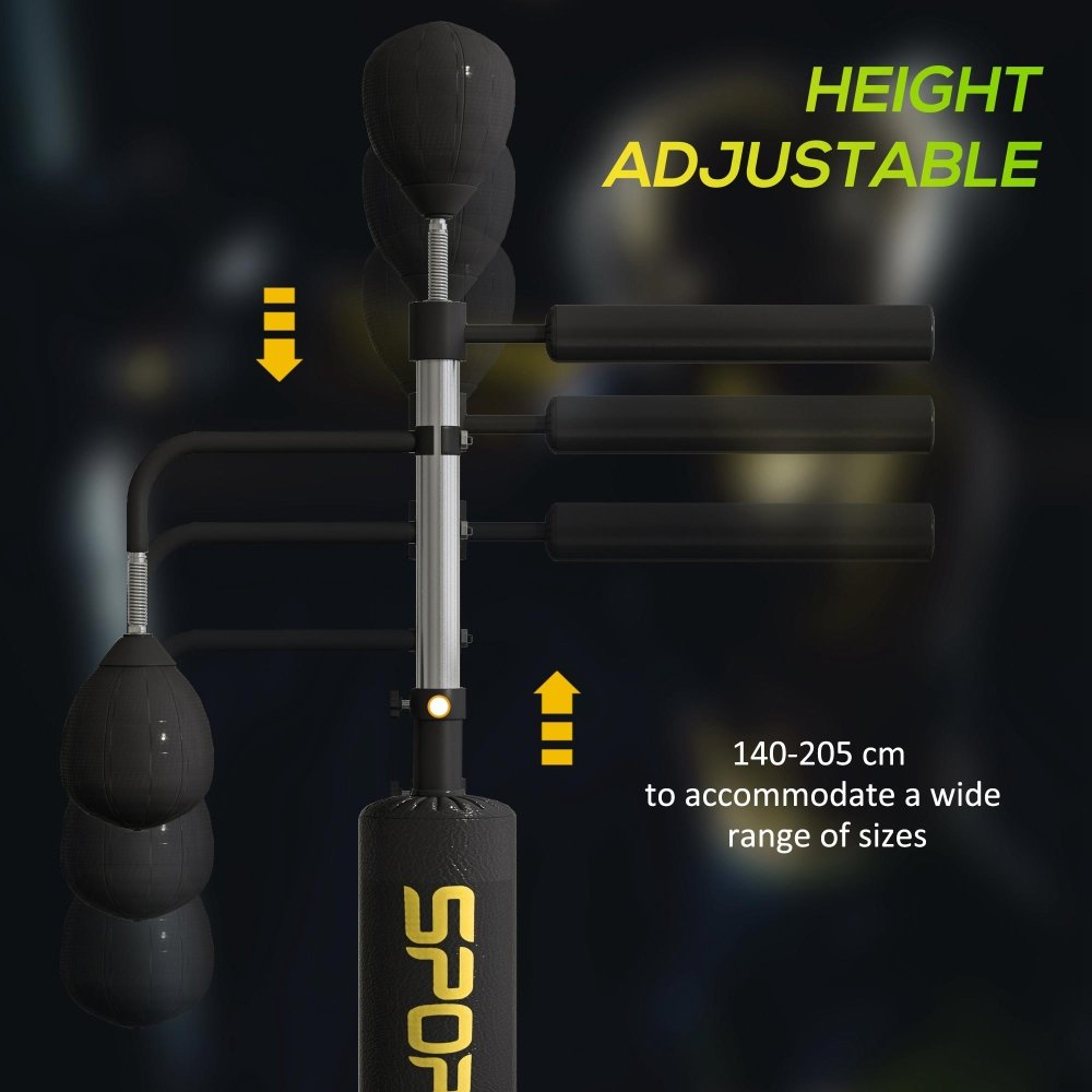 Freestanding Reflex Boxing Trainer with Rotating Bar & Adjustable Height