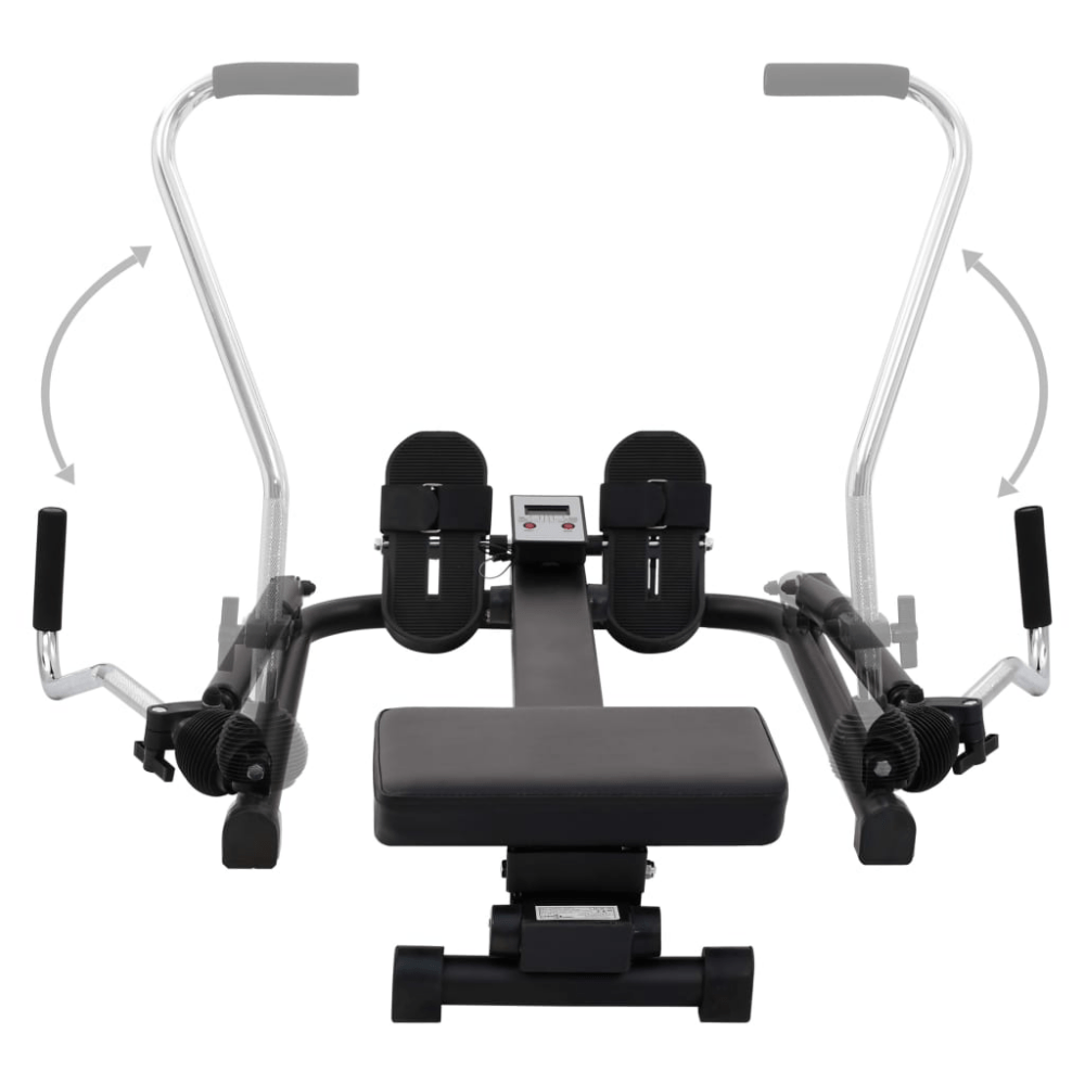 Functional Home Rowing Machine – 5 - Level Hydraulic Resistance (Black)