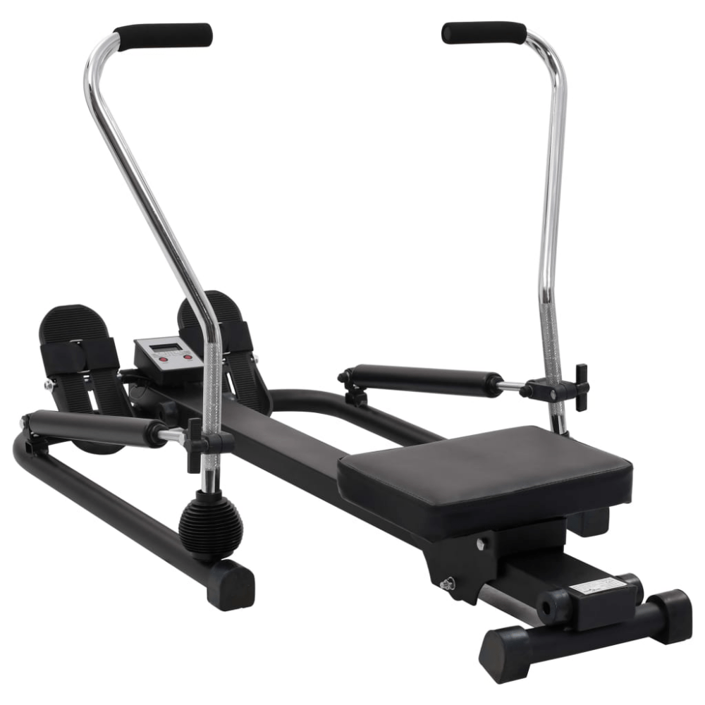 Functional Home Rowing Machine – 5 - Level Hydraulic Resistance (Black)