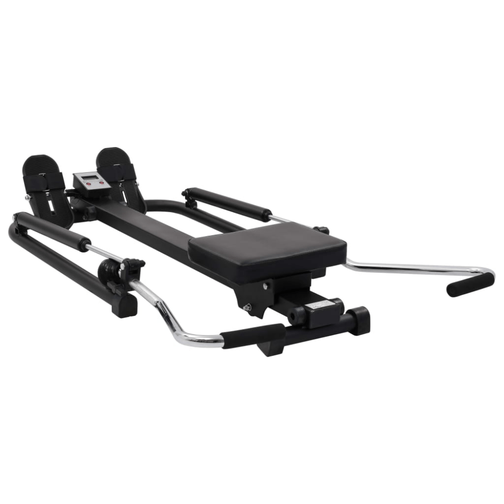 Functional Home Rowing Machine – 5 - Level Hydraulic Resistance (Black)