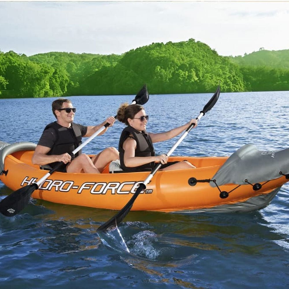 Hydro - Force Rapid X2 Inflatable 2 - Person Kayak Set with Oars & Pump
