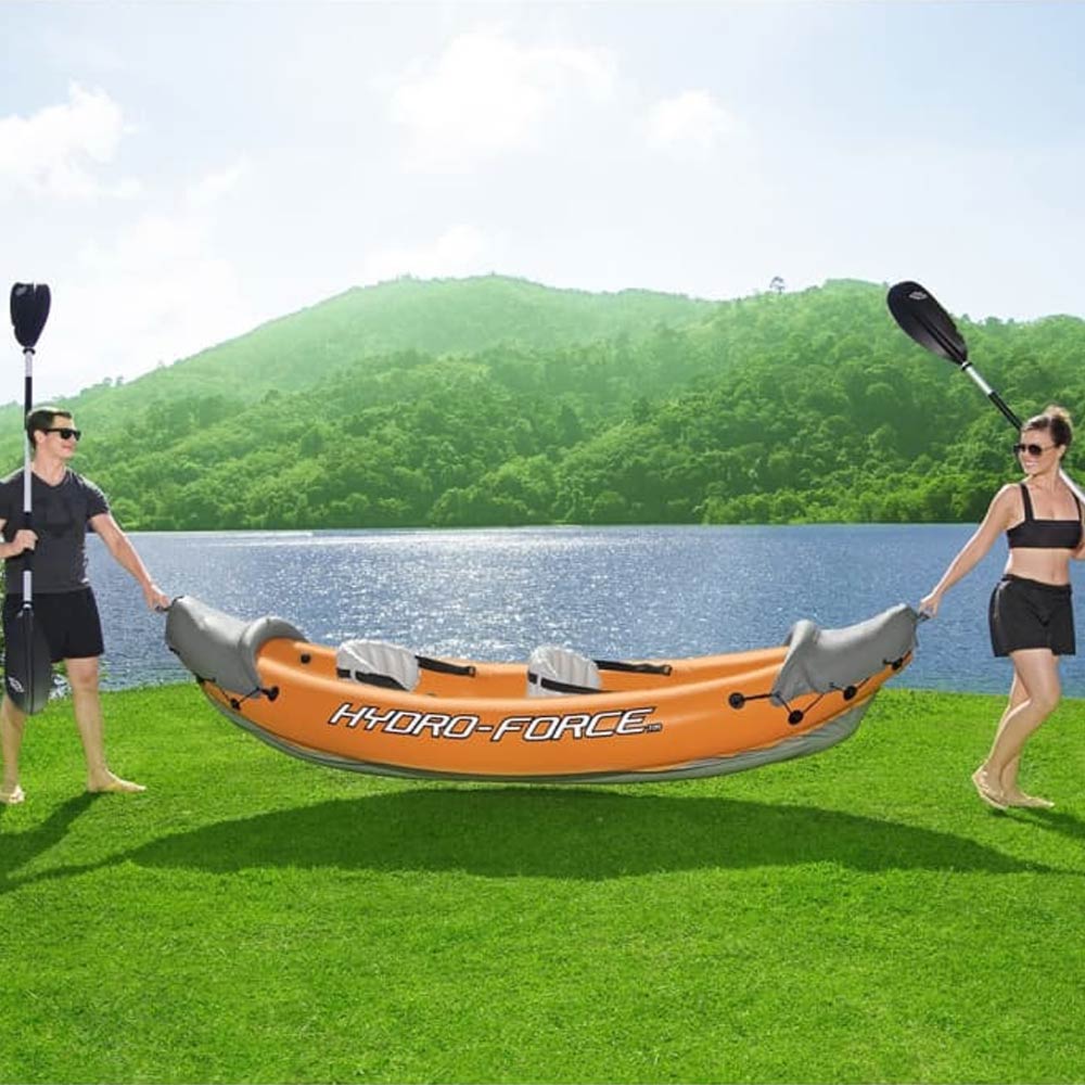 Hydro - Force Rapid X2 Inflatable 2 - Person Kayak Set with Oars & Pump
