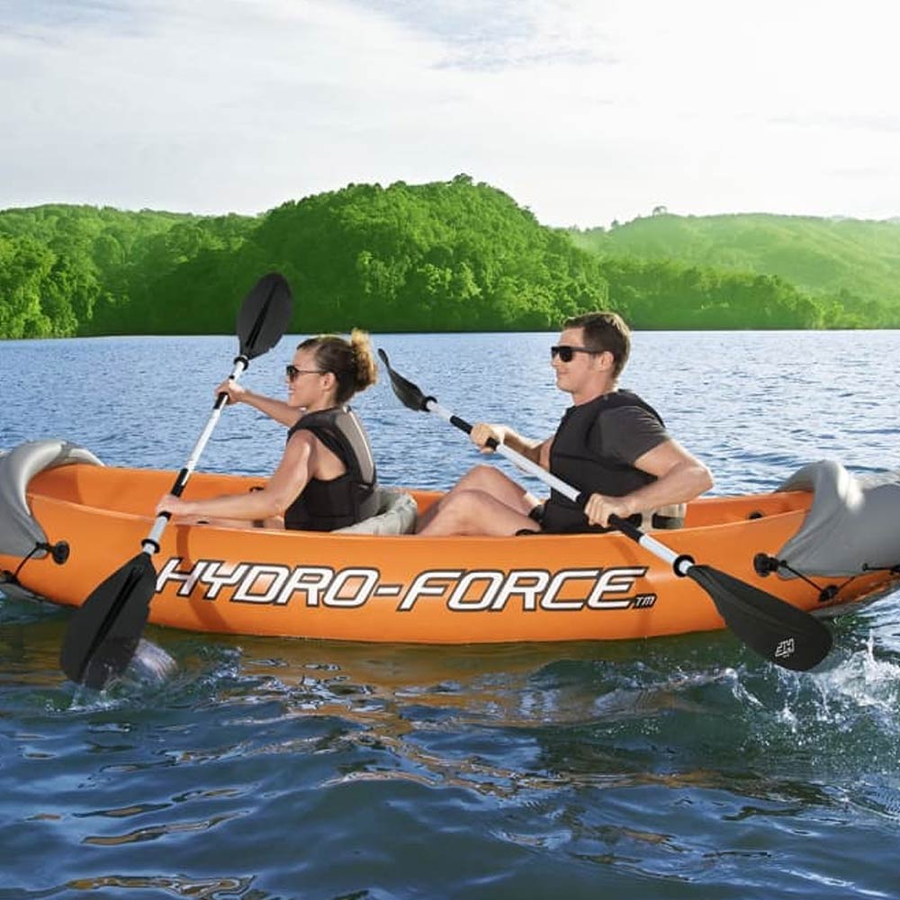 Hydro - Force Rapid X2 Inflatable 2 - Person Kayak Set with Oars & Pump