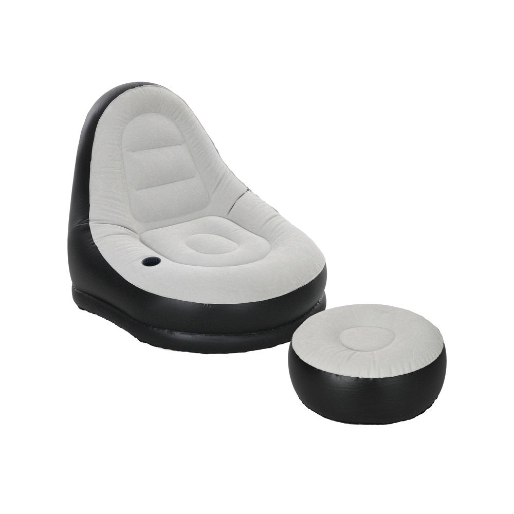 Inflatable Chair with Footrest – Blow - Up Sofa for Adults
