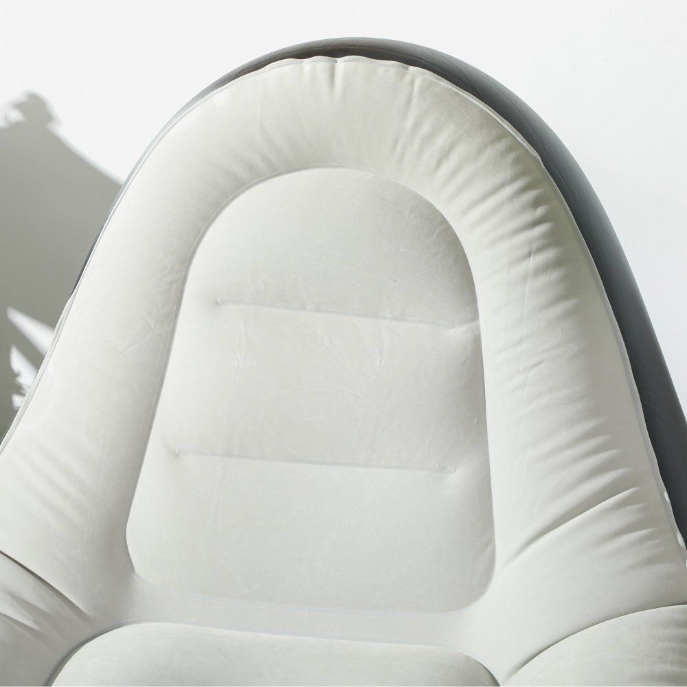 Inflatable Chair with Footrest – Blow - Up Sofa for Adults