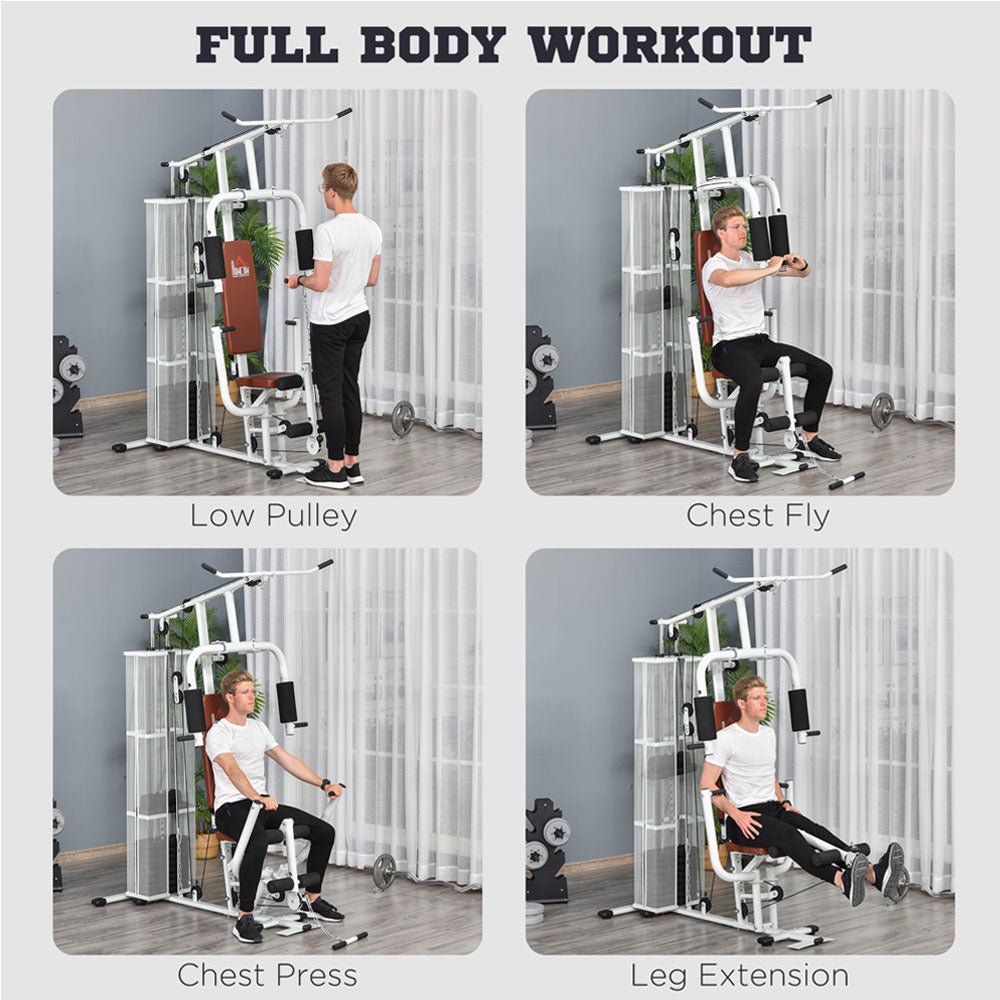 Multi - Function Home Gym Station - 45kg Weight Stack