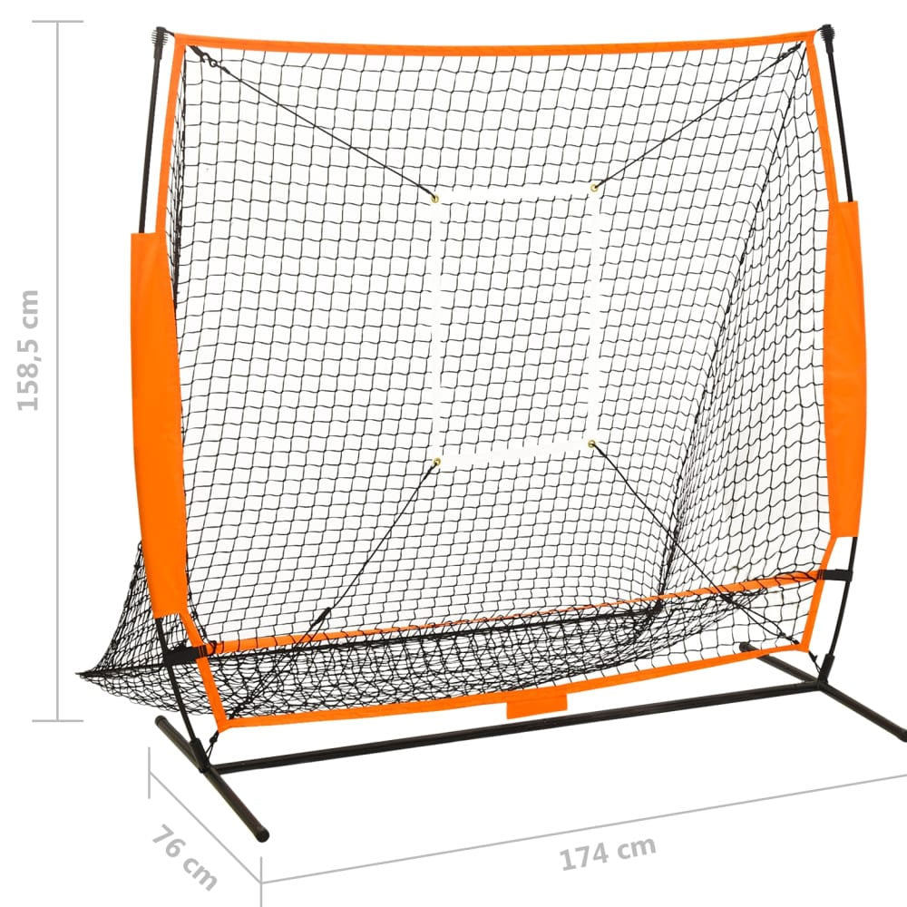 Multi - Sport Practice Net with Strike Zone – Ideal for Baseball, Cricket & More