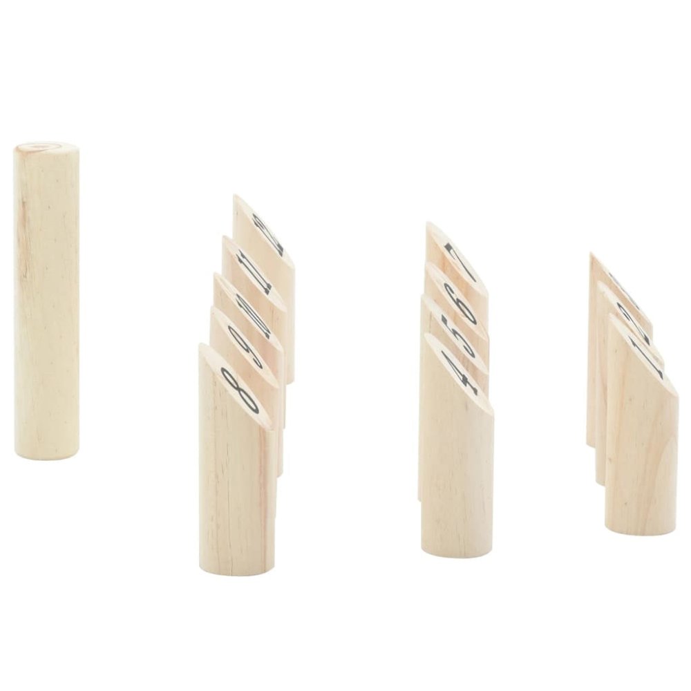 Number Kubb Toss Game – Solid Pinewood Outdoor Beach Game