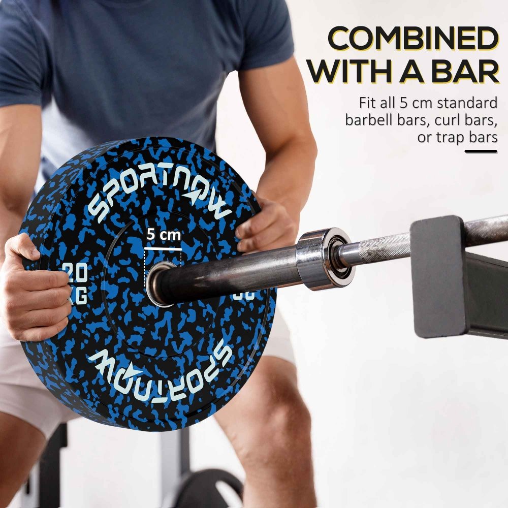 Olympic Weight Plates – 2x10kg, 2x15kg, or 2x20kg with 5cm Centre Holes