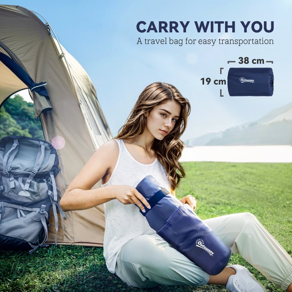 Outsunny 2 Person Camping Inflatable Mattress - Green