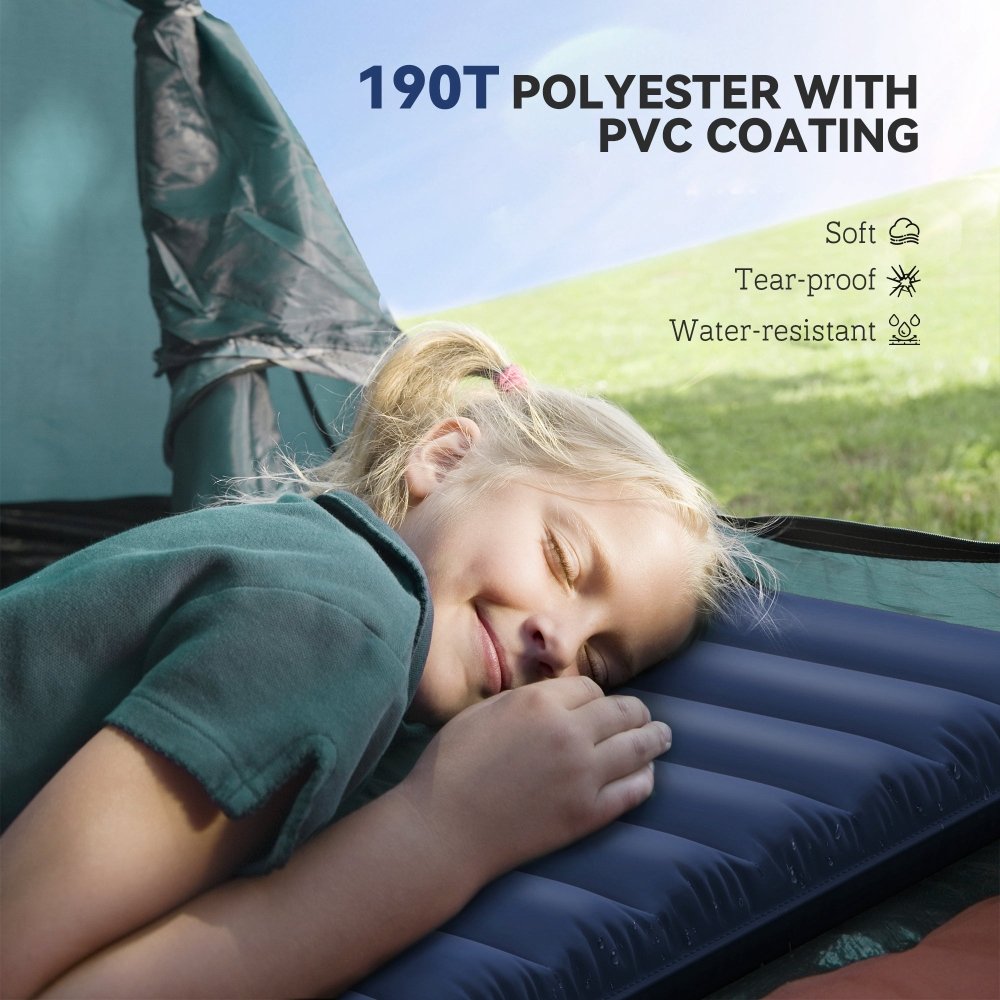 Outsunny 2 Person Camping Inflatable Mattress - Green