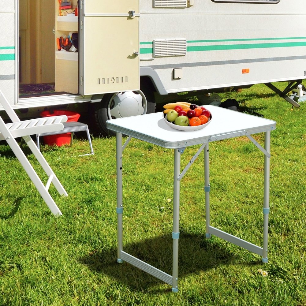 Outsunny Patio Foldable Picnic Table - Silver