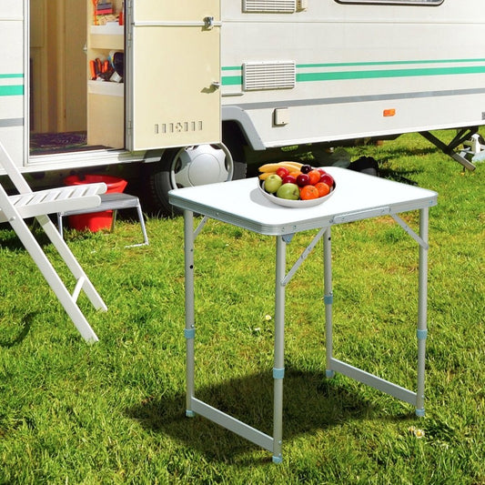 Outsunny Patio Foldable Picnic Table - Silver