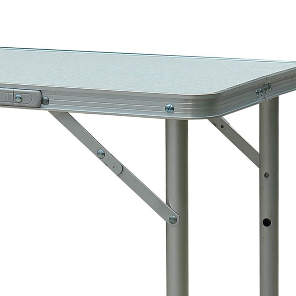 Outsunny Patio Foldable Picnic Table - Silver