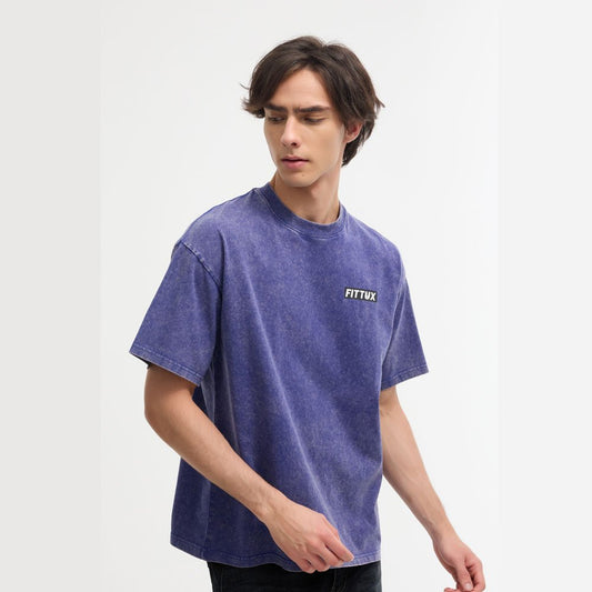 Oversized Washed Distressed T-Shirt - Fittux